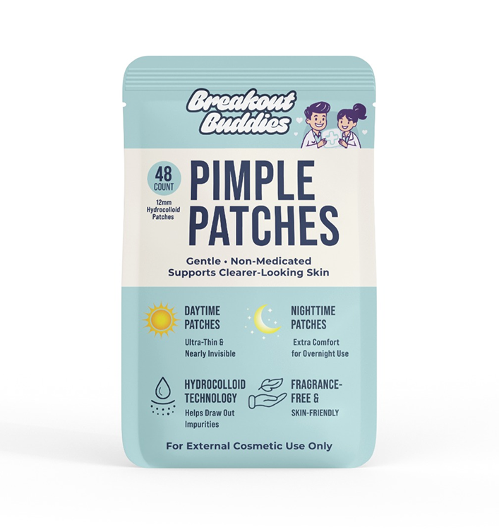 Breakout Buddies Duo Pack with day and night hydrocolloid patches